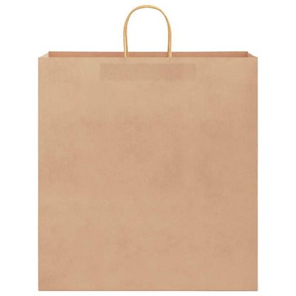 Sacchetti di Carta 250 pz con Manici Marrone 45x17x48 cm