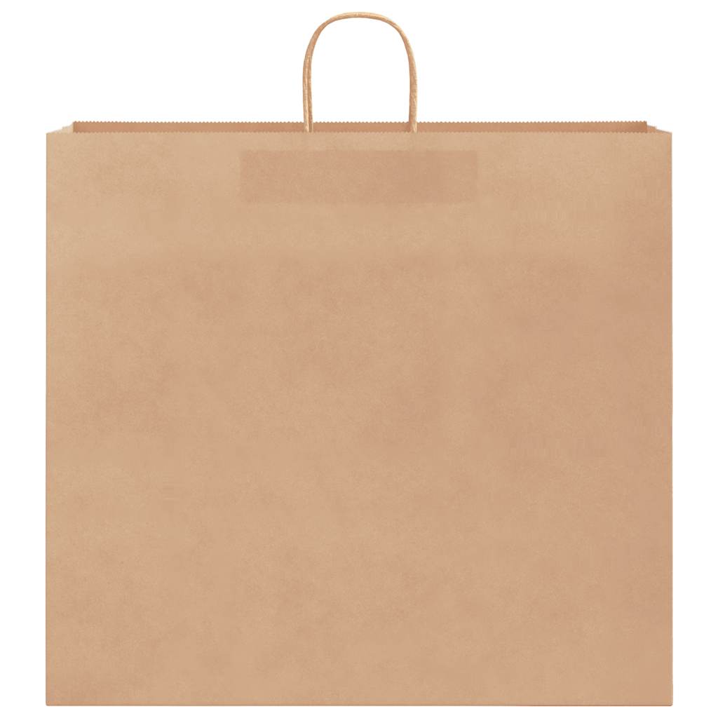 Sacchetti di Carta 250 pz con Manici Marrone 54x15x49 cm