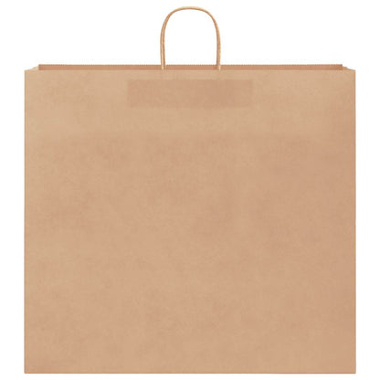 Sacchetti di Carta 250 pz con Manici Marrone 54x15x49 cm