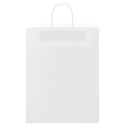 Sacchetti di Carta 50 pz con Manici Bianchi 32x12x42 cm