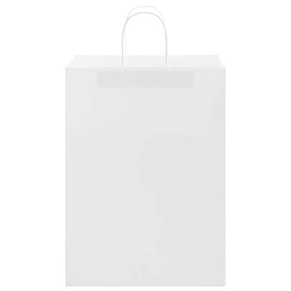 Sacchetti di Carta 50 pz con Manici Bianchi 32x17x44 cm