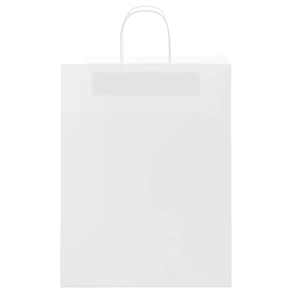 Sacchetti di Carta 250 pz con Manici Bianchi 32x12x42 cm