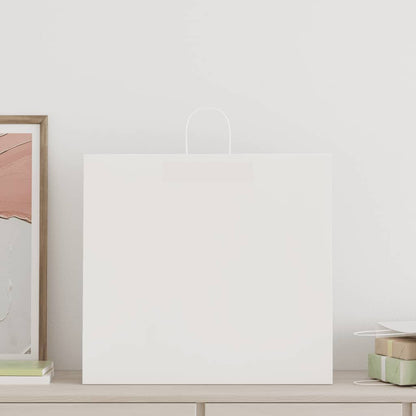 Sacchetti di Carta 250 pz con Manici Bianchi 54x15x49 cm