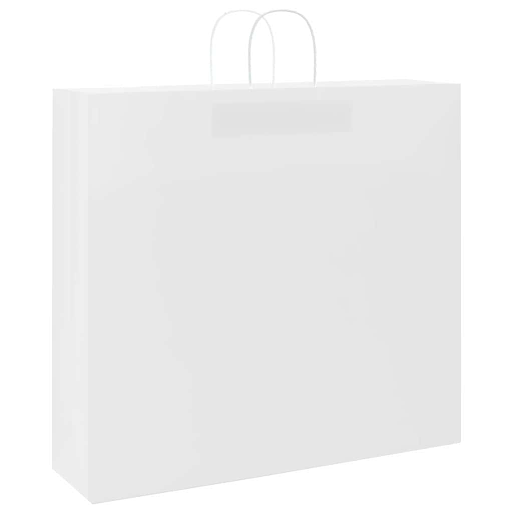 Sacchetti di Carta 250 pz con Manici Bianchi 54x15x49 cm
