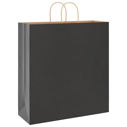 Sacchetti di Carta 50 pz con Manici Neri 45x17x48 cm