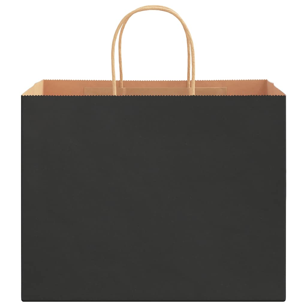 Sacchetti di Carta 250 pz con Manici Neri 32x22x24 cm