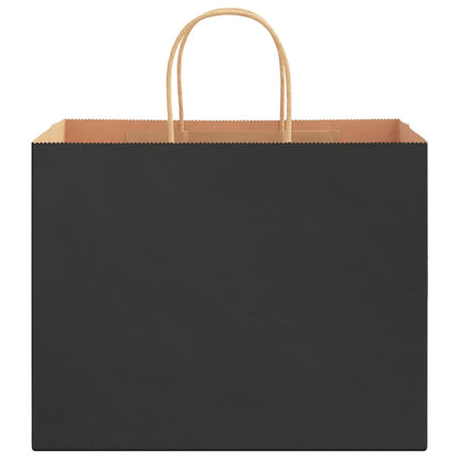 Sacchetti di Carta 250 pz con Manici Neri 32x22x24 cm