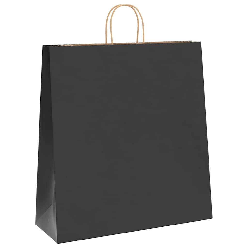 Sacchetti di Carta 250 pz con Manici Neri 45x17x48 cm
