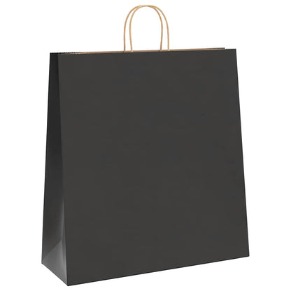 Sacchetti di Carta 250 pz con Manici Neri 45x17x48 cm