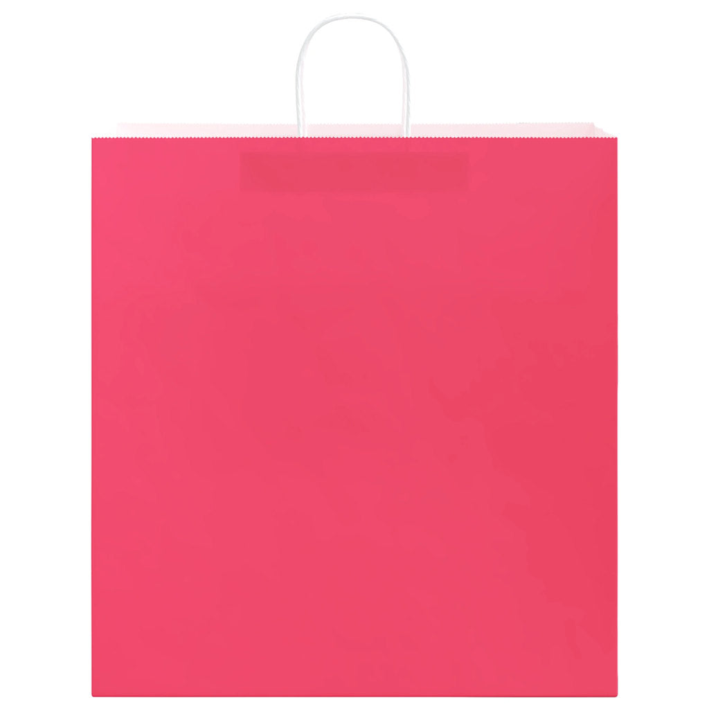 Sacchetti di Carta 50 pz con Manici Rosa 45x17x48 cm