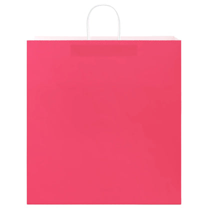 Sacchetti di Carta 50 pz con Manici Rosa 45x17x48 cm