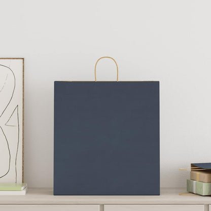Sacchetti di Carta 250 pz con Manici Blu 45x17x48 cm