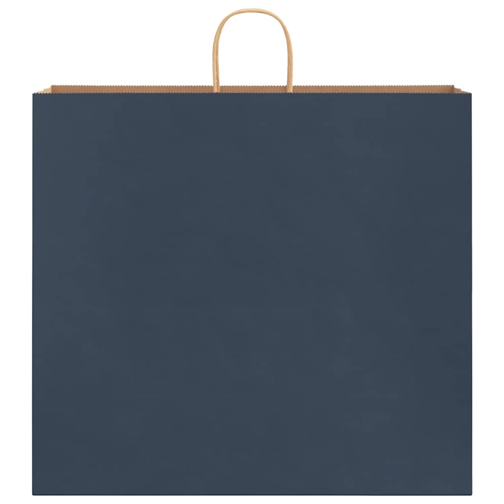 Sacchetti di Carta 250 pz con Manici Blu 54x15x49 cm