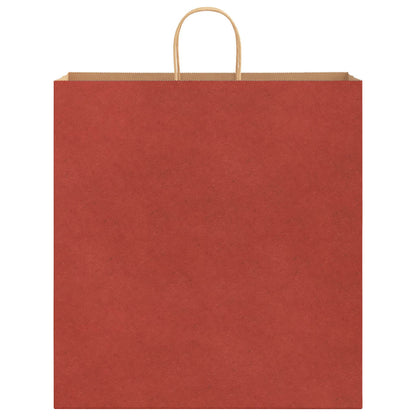 Sacchetti di Carta 250 pz con Manici Rossi 45x17x48 cm