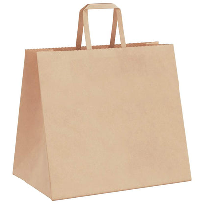 Sacchetti di Carta Kraft 50 pz con Manici Marrone 32x22x28 cm