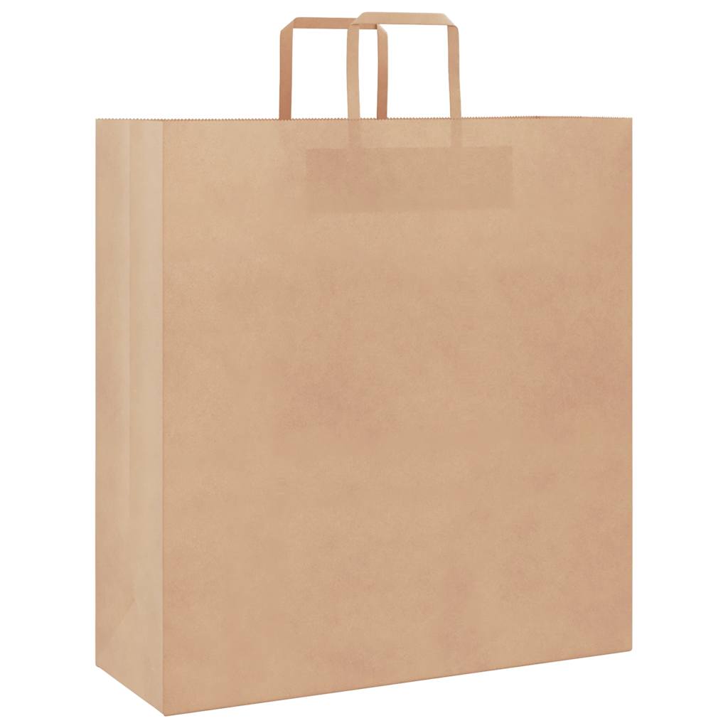 Sacchetti di Carta Kraft 50 pz con Manici Marrone 45x17x48 cm