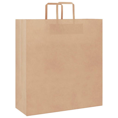 Sacchetti di Carta Kraft 50 pz con Manici Marrone 45x17x48 cm