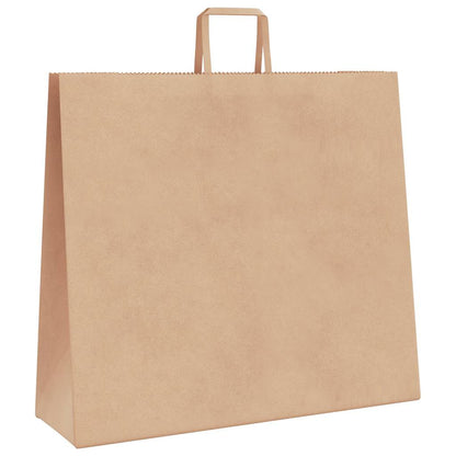 Sacchetti di Carta Kraft 50 pz con Manici Marrone 54x15x49 cm
