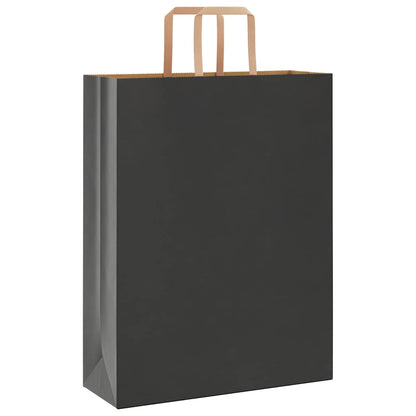 Sacchetti di Carta Kraft 50 pz con Manici Neri 32x12x42 cm