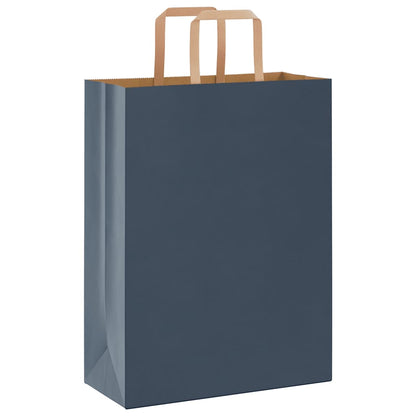 Sacchetti di Carta Kraft 50 pz con Manici Neri 32x22x24 cm