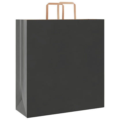Sacchetti di Carta Kraft 50 pz con Manici Neri 45x17x48 cm