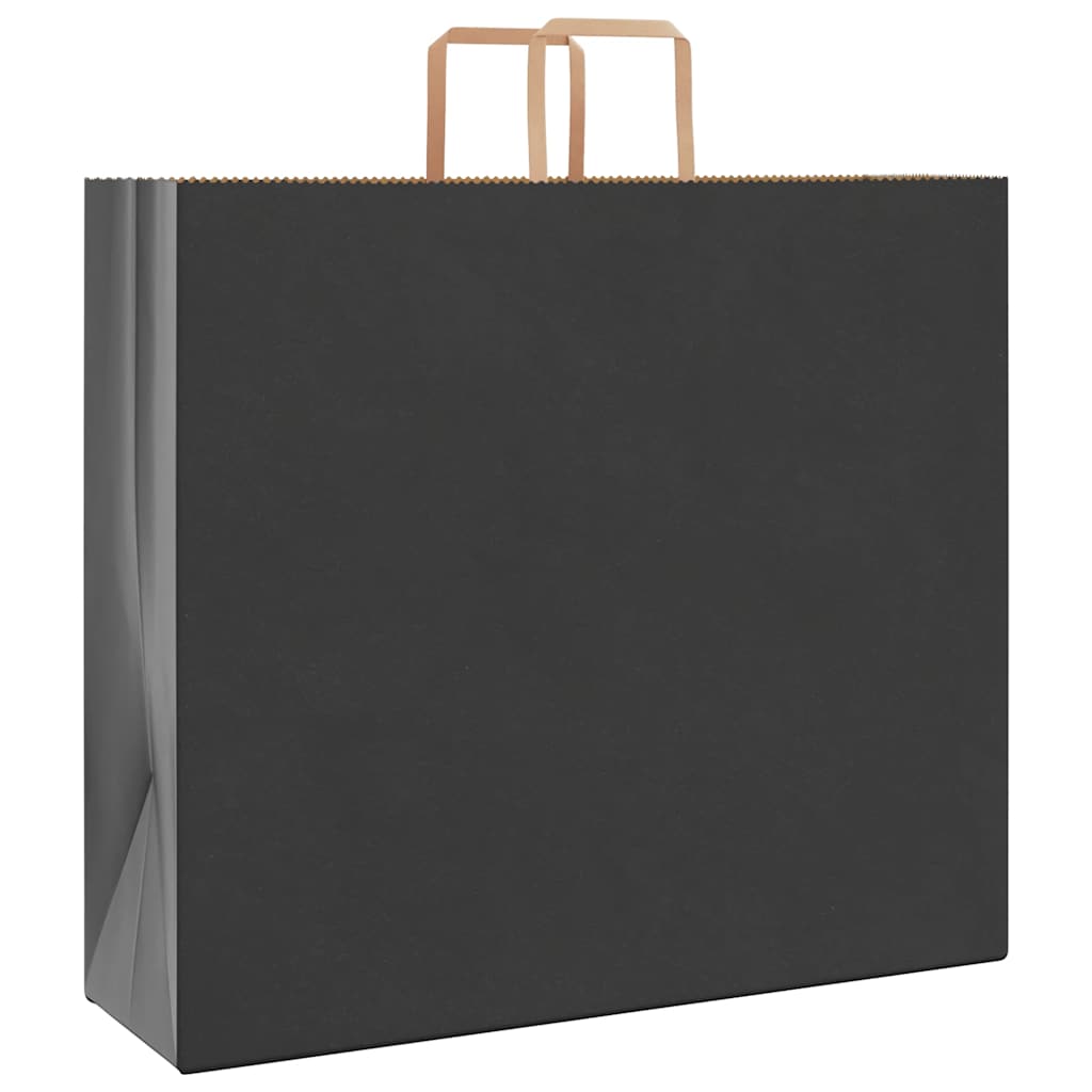 Sacchetti di Carta Kraft 50 pz con Manici Neri 54x15x49 cm