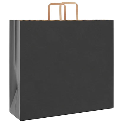 Sacchetti di Carta Kraft 50 pz con Manici Neri 54x15x49 cm