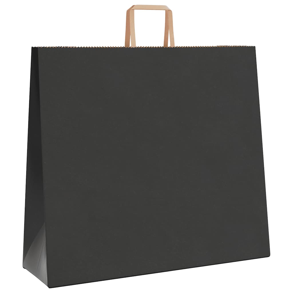 Sacchetti di Carta Kraft 50 pz con Manici Neri 54x15x49 cm