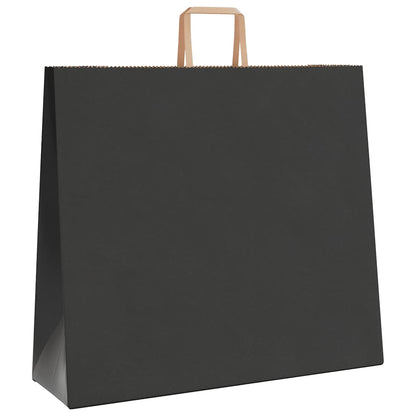 Sacchetti di Carta Kraft 50 pz con Manici Neri 54x15x49 cm