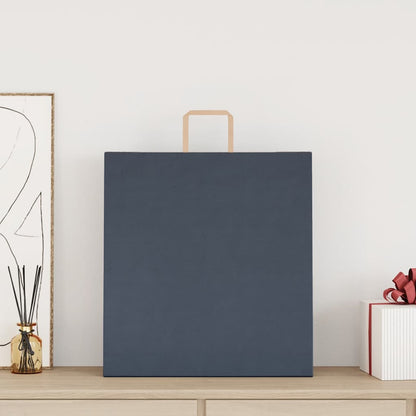 Sacchetti di Carta Kraft 50 pz con Manici Blu 45x17x48 cm