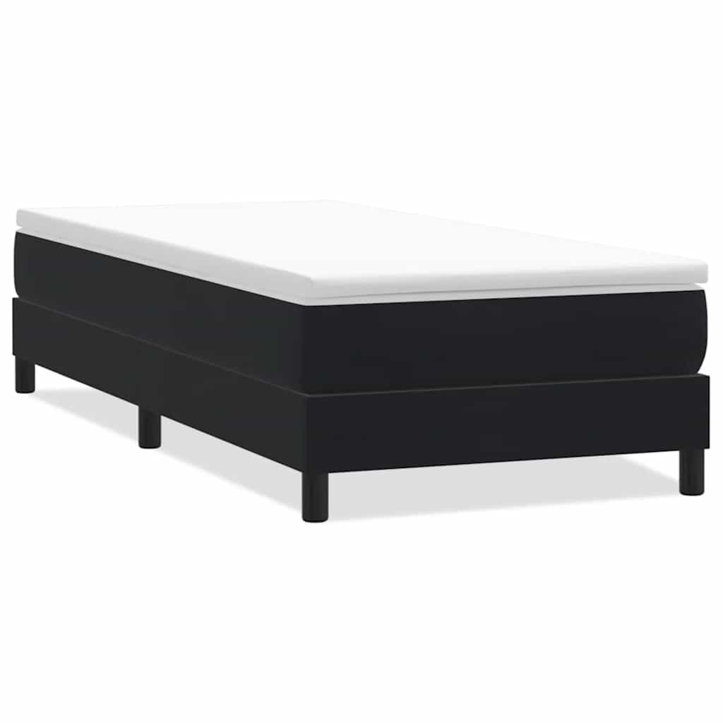 Giroletto a Molle senza Materasso Nero 80x210 cm Velluto
