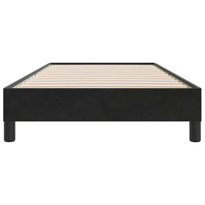 Giroletto a Molle senza Materasso Nero 80x210 cm Velluto