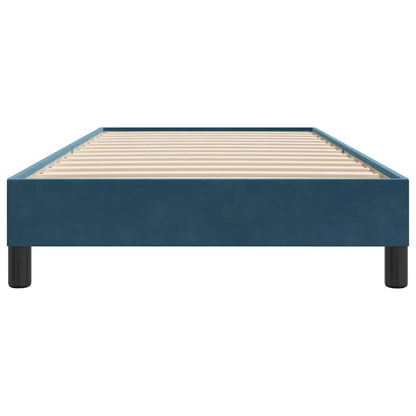 Giroletto a Molle senza Materasso Blu Scuro 80x210 cm Velluto