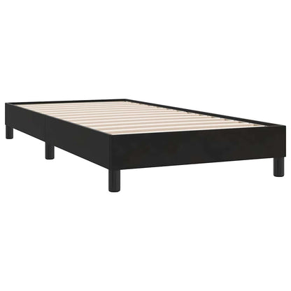 Giroletto a Molle senza Materasso Nero 90x210 cm in Velluto