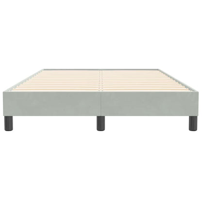 Giroletto Molle senza Materasso Grigio Chiaro 120x210cm Velluto