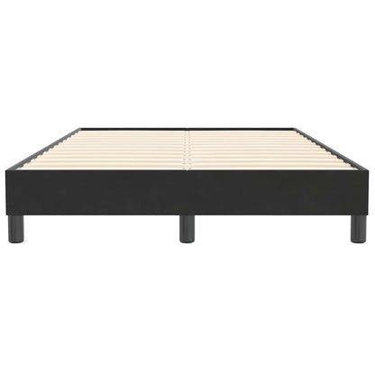 Giroletto a Molle senza Materasso Nero 120x210 cm in Velluto