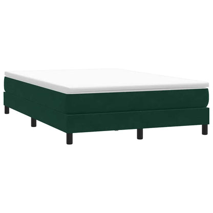 Giroletto a Molle senza Materasso Verde Scuro 140x210cm Velluto