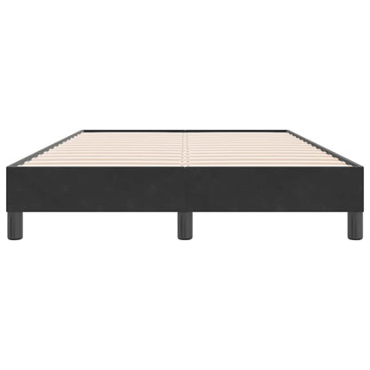 Letto a Molle senza Materasso Nero 120x220 cm in Velluto