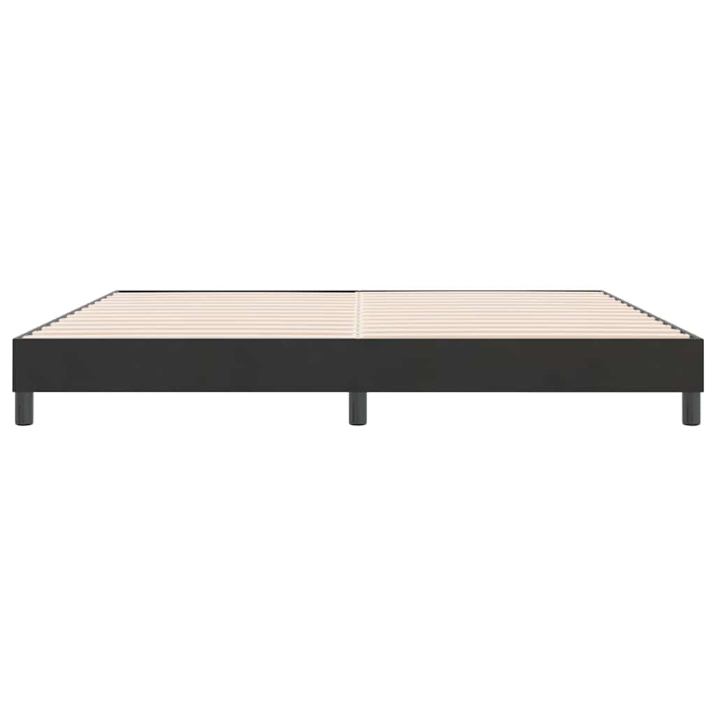 Letto a Molle senza Materasso Nero 180x220 cm in Velluto