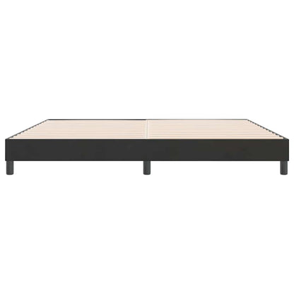 Letto a Molle senza Materasso Nero 180x220 cm in Velluto