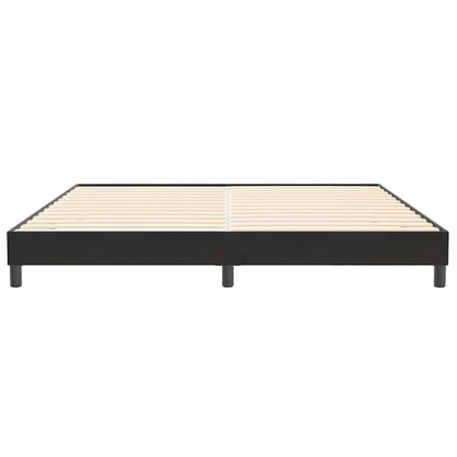 Letto a Molle senza Materasso Nero 200x220 cm in Velluto