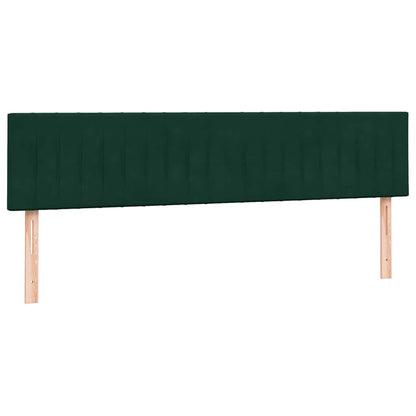 Giroletto a Molle con Materasso Verde Scuro 180x210 cm Velluto