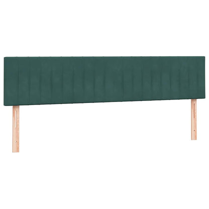 Giroletto a Molle con Materasso Verde Scuro 180x220 cm Velluto