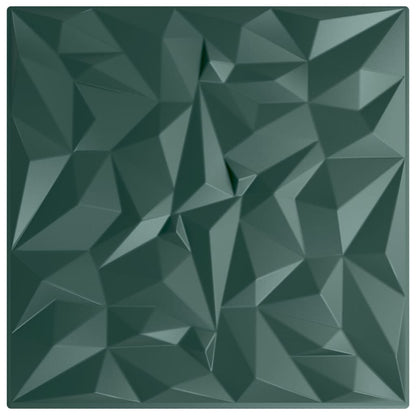 Pannelli Murali 48 pz Verdi 50x50 cm XPS 12 m² Ametista