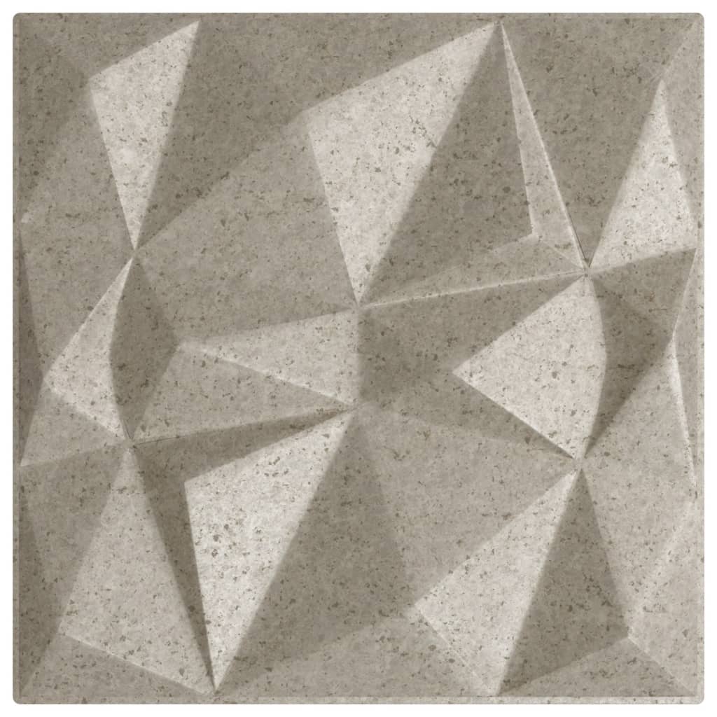 Pannelli Murali 12 pz Beton 50x50 cm XPS 3 m² Diamante