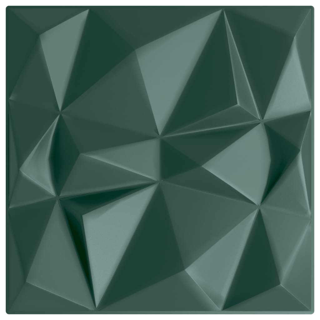 Pannelli Murali 12 pz Verdi 50x50 cm XPS 3 m² Diamante