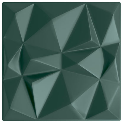 Pannelli Murali 12 pz Verdi 50x50 cm XPS 3 m² Diamante