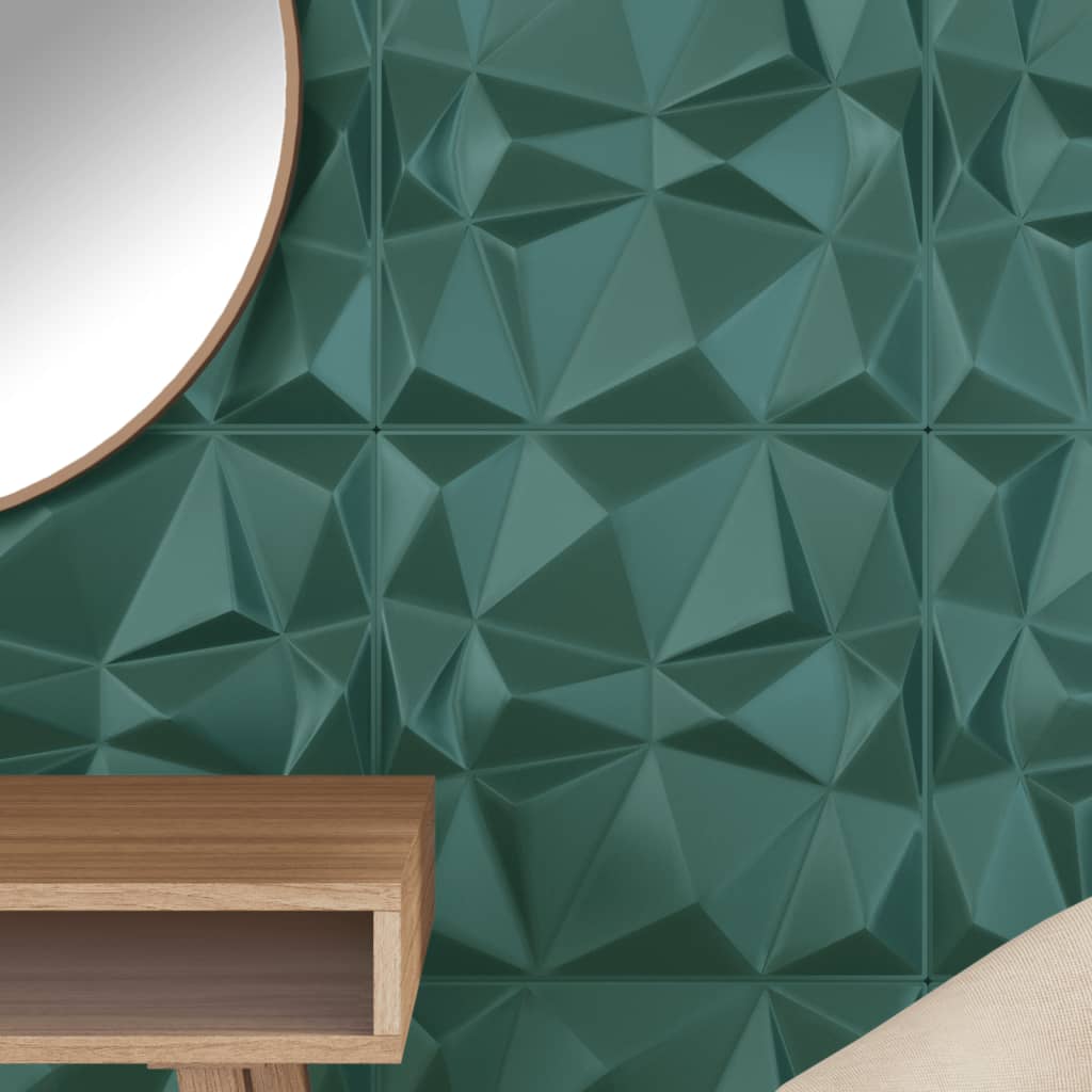 Pannelli Murali 12 pz Verdi 50x50 cm XPS 3 m² Diamante