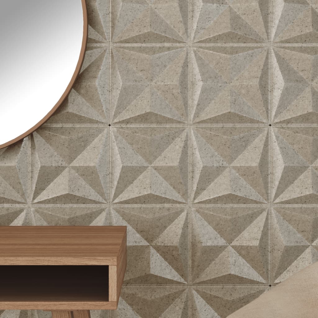 Pannelli Murali 12 pz Beton 50x50 cm XPS 3 m² Origami