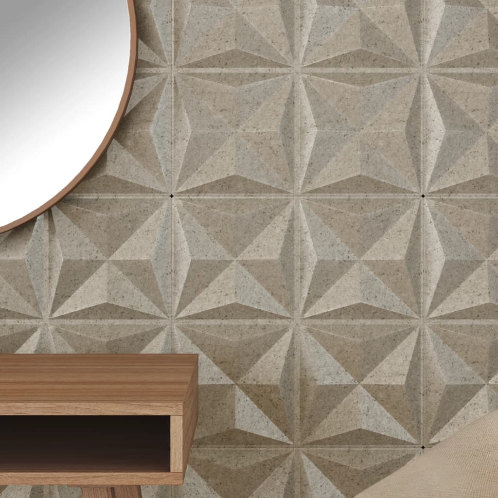Pannelli Murali 48 pz Beton 50x50 cm XPS 12 m² Origami